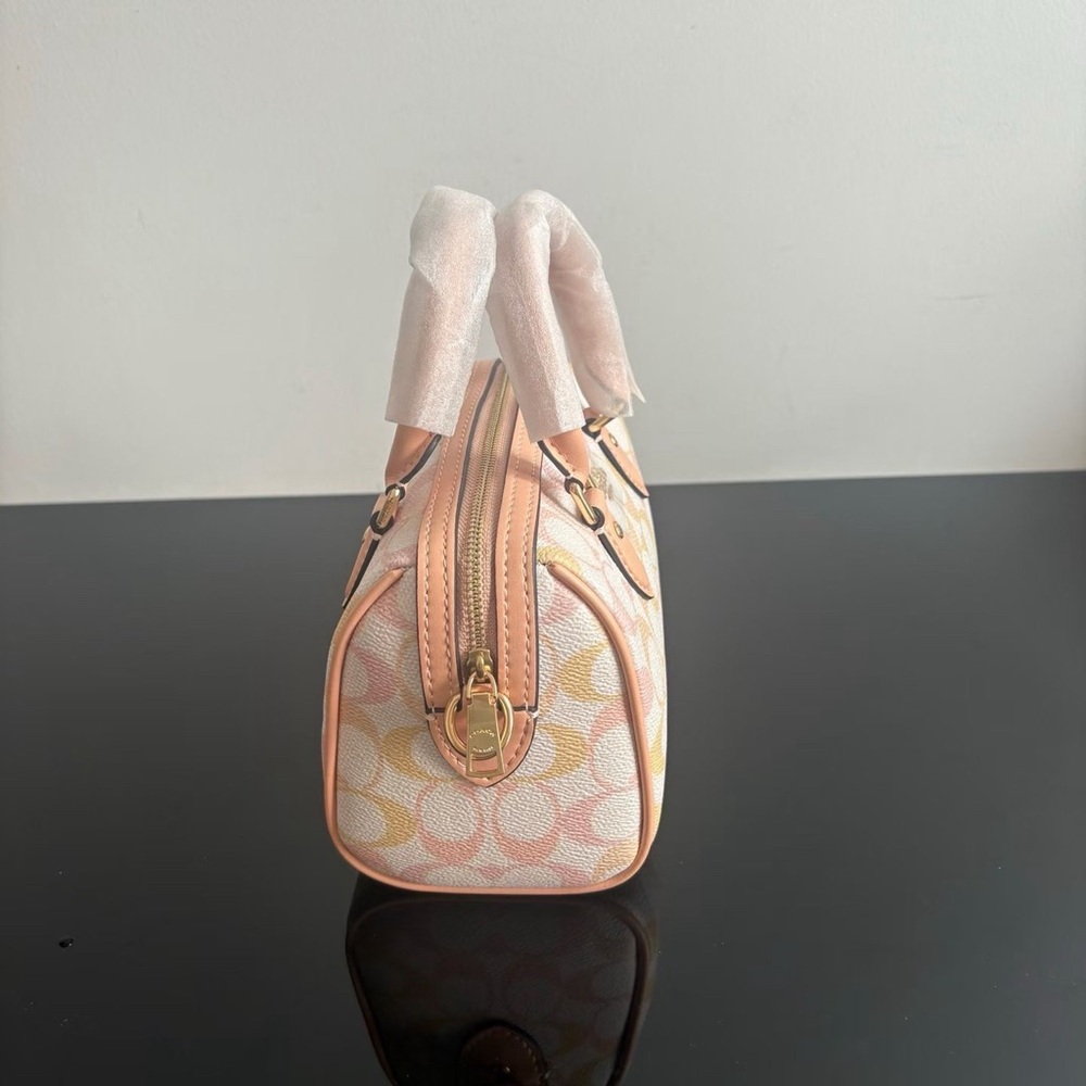 Coach Peach Sorbet Ombré Mini Satchel - Picture 6 of 9